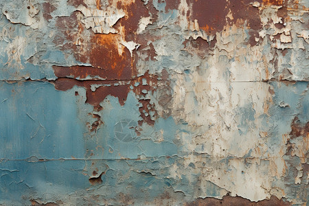 破旧的金属墙壁背景图片