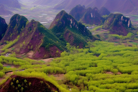 夏季美丽的黄启峰景观图片