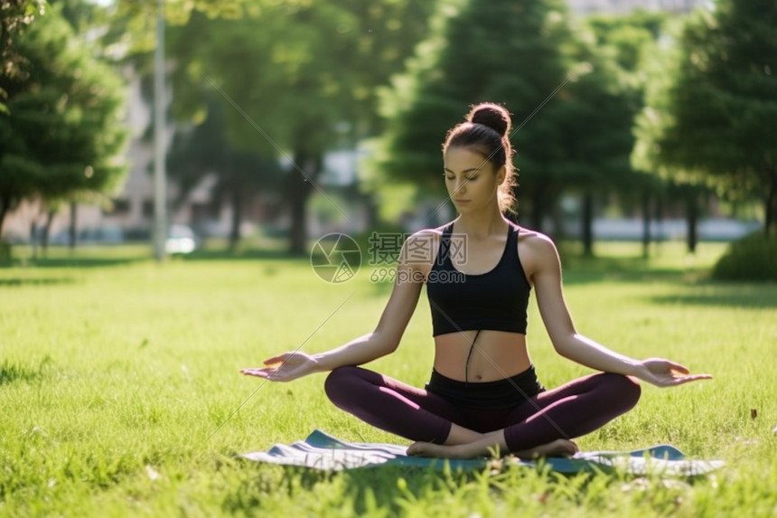 做瑜伽的女人图片