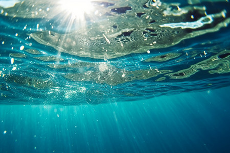 流动的海水图片