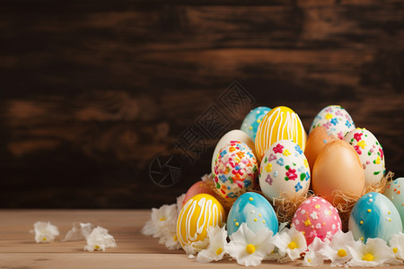 庆祝节日的复活节彩蛋图片