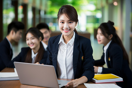 亚洲女学生图片