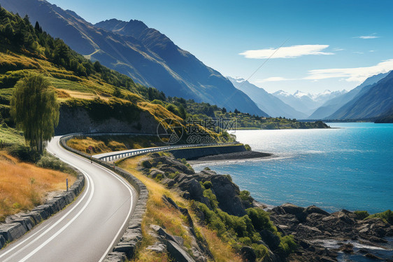 海边的公路图片