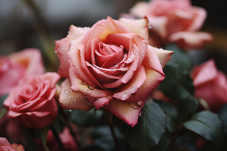 柔美的玫瑰花束图片