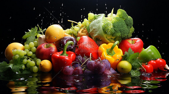清洗水果和蔬菜图片