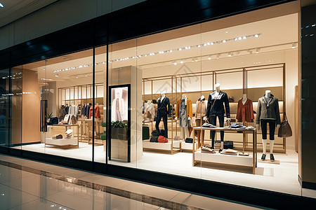 现代的购物中心背景图片
