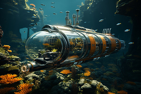 海底潜艇探险图片