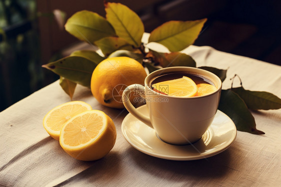 多种功效的柠檬茶图片
