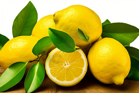 清新夏日的柠檬美味图片