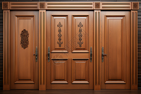古典大衣柜精美木雕门高清图片