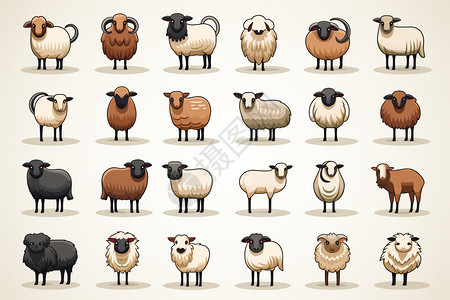 各种各样的羊群图片