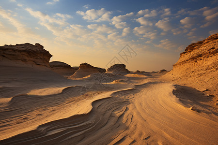 中东沙漠的自然景观图片