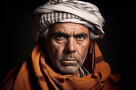 中东男性的传统服饰高清图片