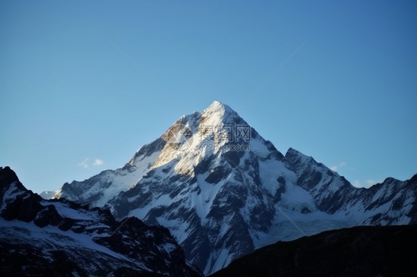 雪峰拔地图片