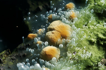 成长的微生物霉菌图片