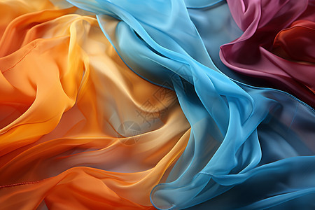 颜色不同的丝巾图片