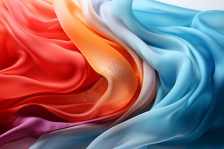 一条条彩色的丝巾图片