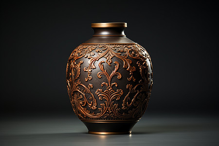 古老中国的酒罐图片