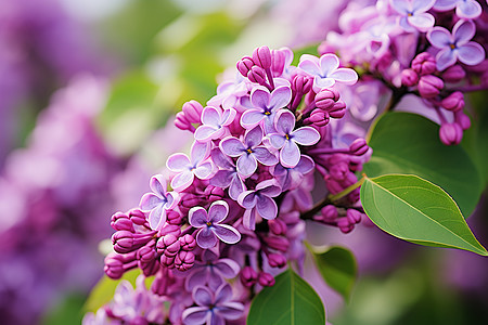 美丽的紫丁香花背景