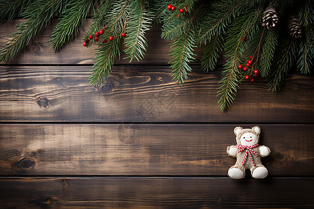 圣诞节小熊装饰圣诞节的小熊装饰背景