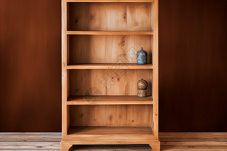 书架柜子空空的木柜子背景
