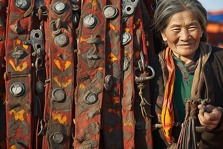 蒙古的游牧民族老人图片