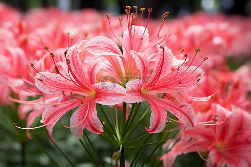 花园里的美丽百合花图片