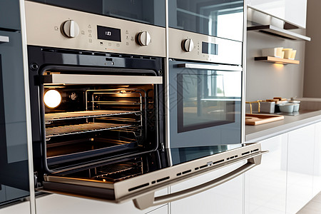 智能家具简约的多功能烤箱背景