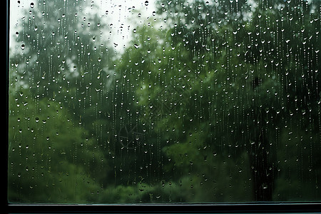 夏日清新的雨滴图片