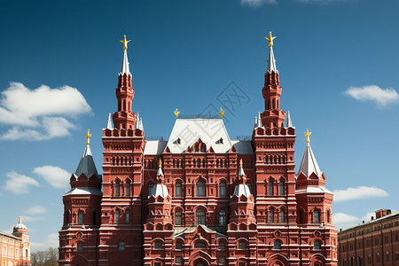 壮观的俄式古典建筑背景图片