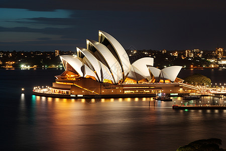 悉尼夜景背景