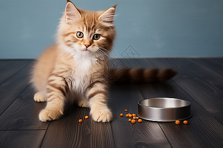 一只橘色小猫图片