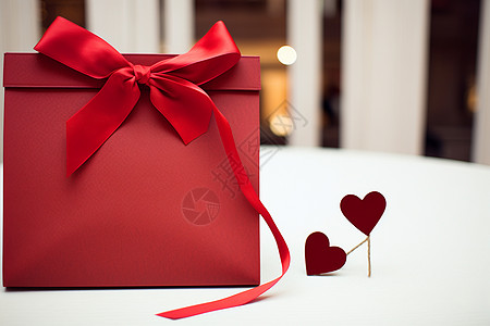 红色礼品盒礼物手工包高清图片