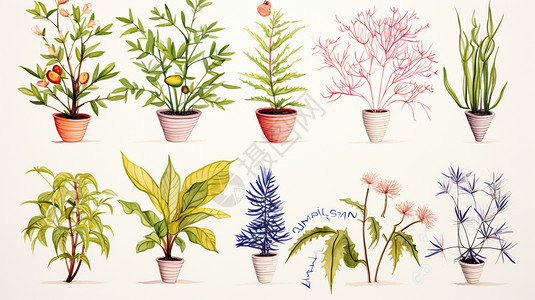 植物图片。背景图片