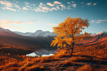 户外风景晨曦山林背景