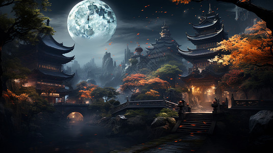 中秋节的月亮图片