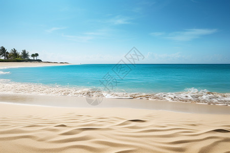 沙滩中的美丽风景图片