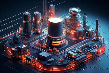 创新科技工业核反应化工厂图片