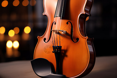 朦胧背景下的小提琴图片