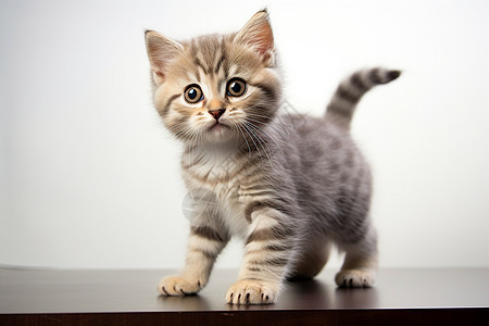 可爱的虎斑小猫图片