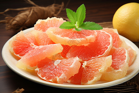 健康天然的葡萄柚图片