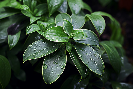 清楚花园中的绿色植物图片