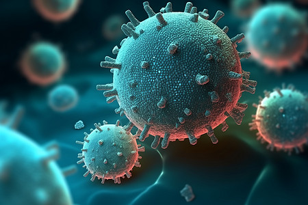 生物医学研究的病毒概念图图片