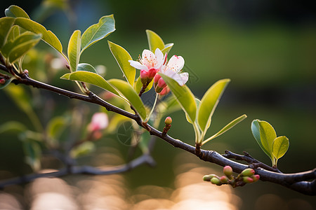 细枝上的繁花图片