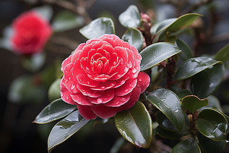 公园里的鲜花特写图片