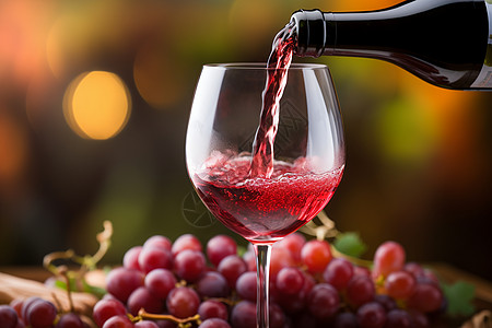 酿造葡萄酒香醇浓厚的红酒背景