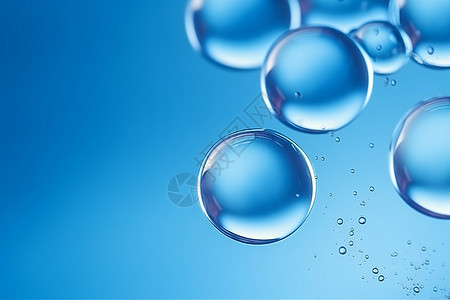 透明的水滴气泡背景图片