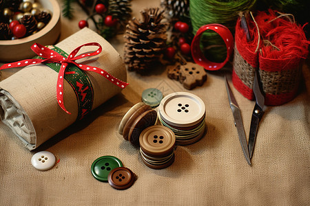 手工艺圣诞树装饰图片