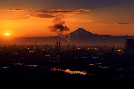 著名的富士山景观图片