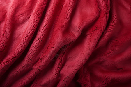 温暖的红色毛毯背景图片